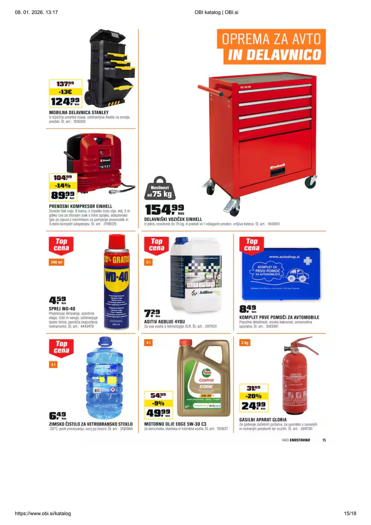 Stran 15. Obi kataloga - Akcijska ponudba od 01.03.2026.