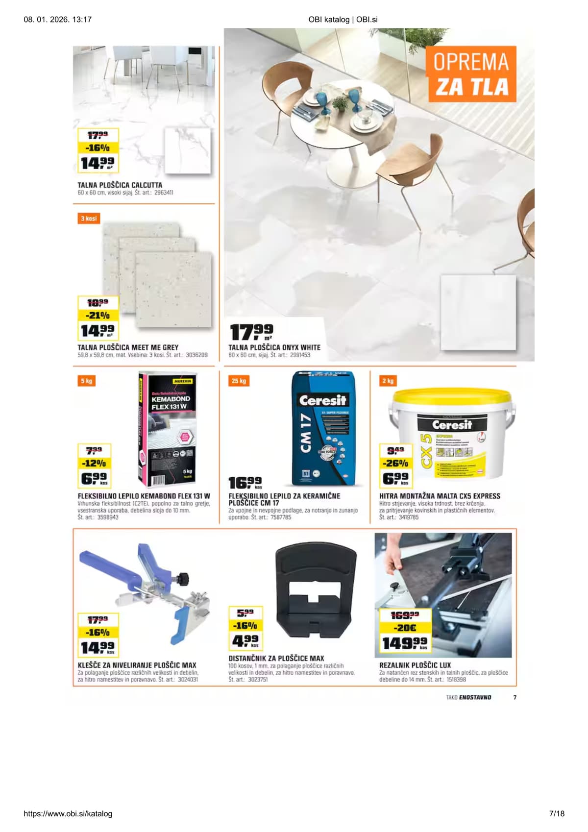 Stran 7. Obi kataloga - Akcijska ponudba od 01.03.2026.