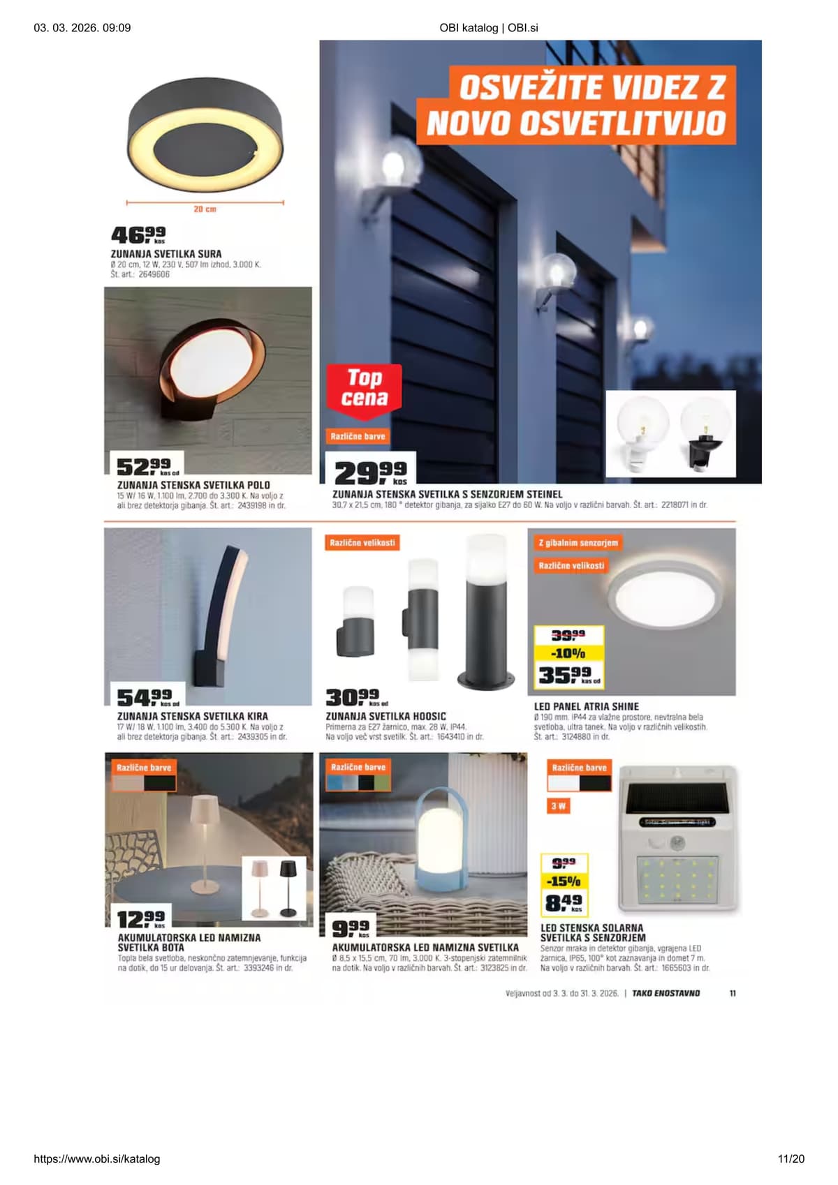 Stran 11. Obi kataloga - Marec 2026 od 03.03.2026.