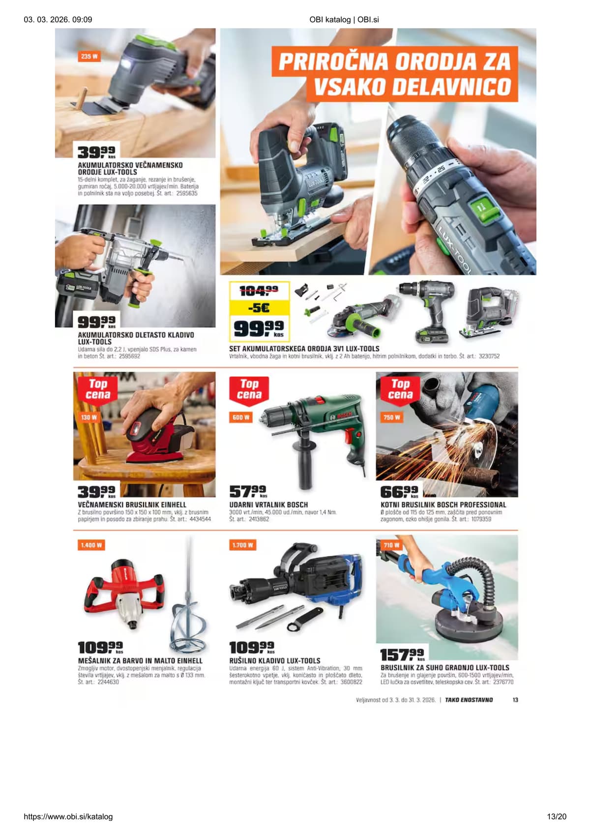 Stran 13. Obi kataloga - Marec 2026 od 03.03.2026.