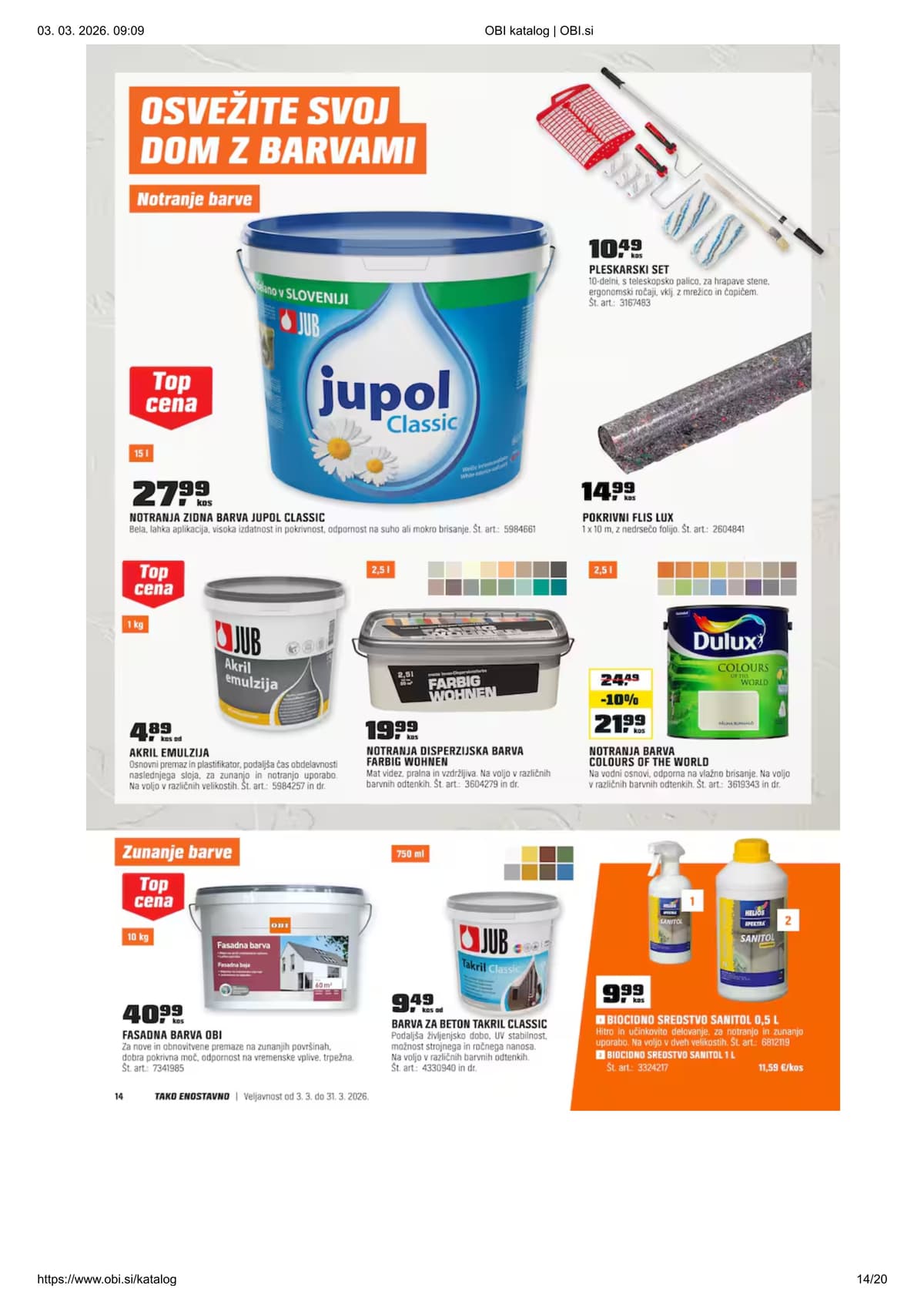 Stran 14. Obi kataloga - Marec 2026 od 03.03.2026.