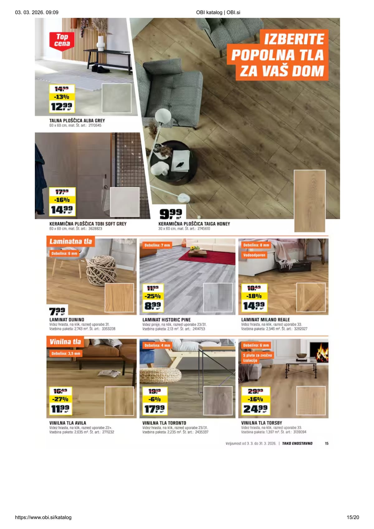 Stran 15. Obi kataloga - Marec 2026 od 03.03.2026.