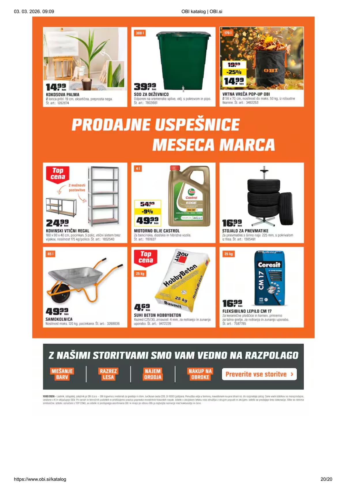 Stran 20. Obi kataloga - Marec 2026