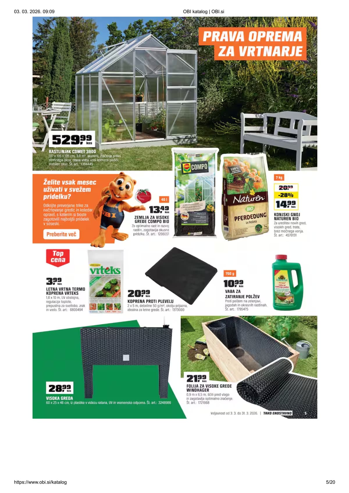 Stran 5. Obi kataloga - Marec 2026 od 03.03.2026.
