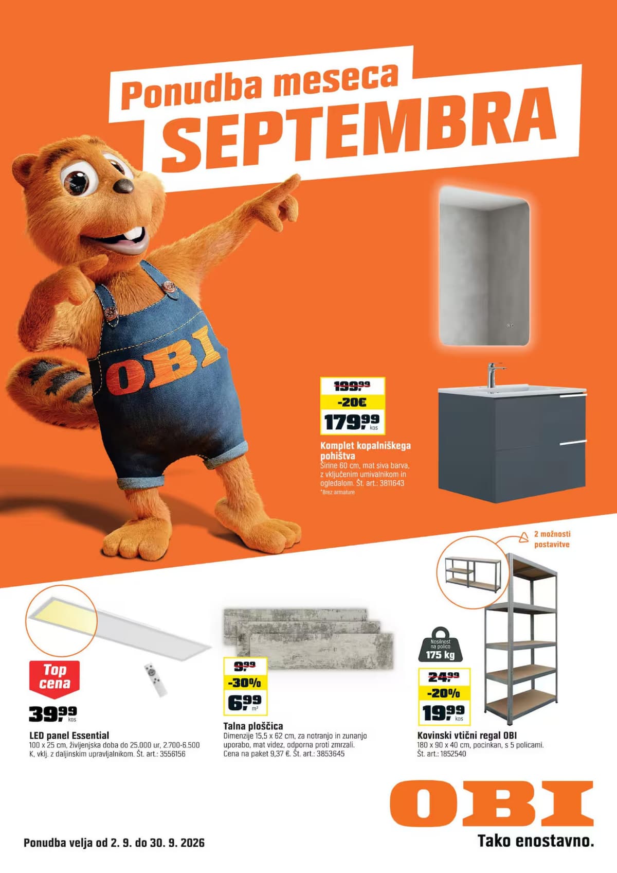 Obi katalog od 09/02/2026 - September 2026