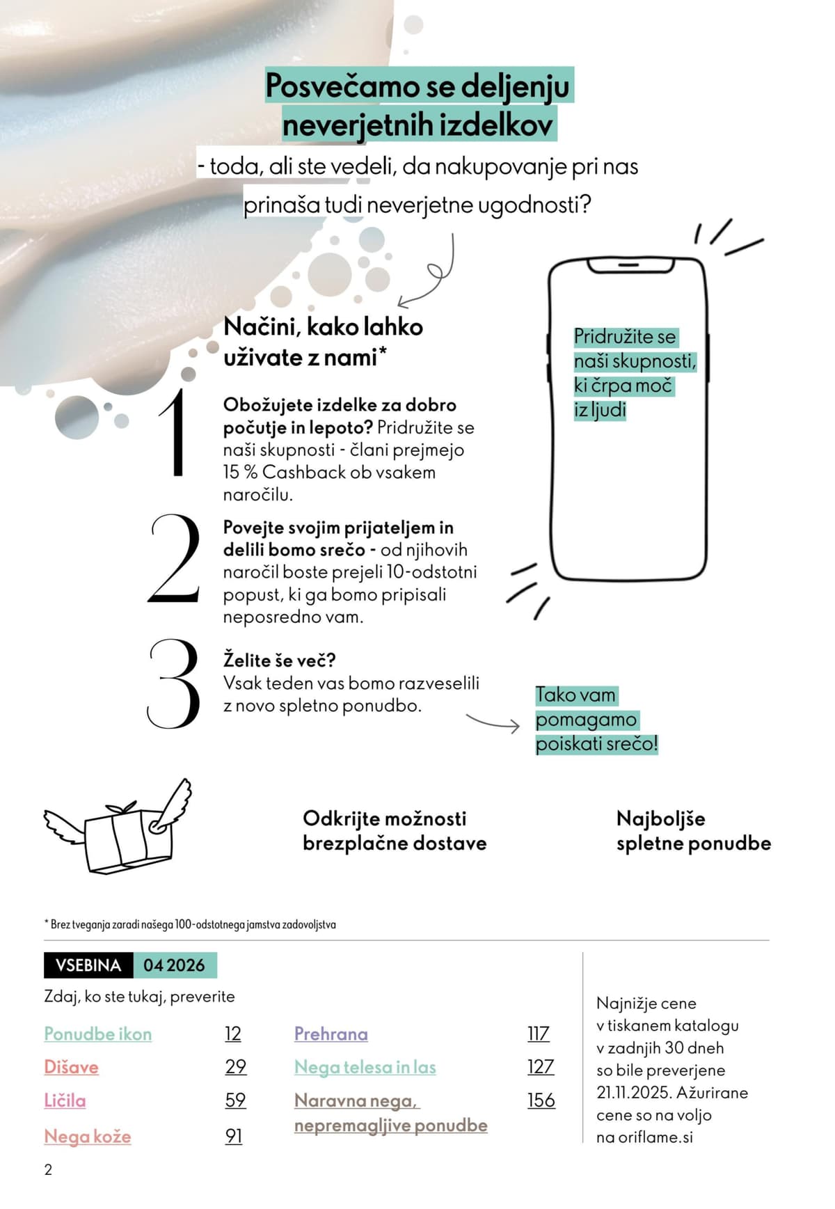 Stran 2. Oriflame kataloga - Akcijska Ponudba od 09.03.2026.