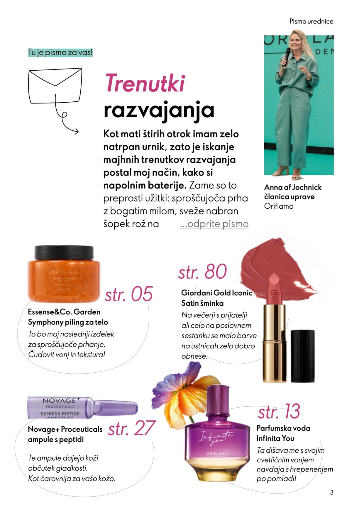 Stran 3. Oriflame kataloga - April 2026 od 25.03.2026.