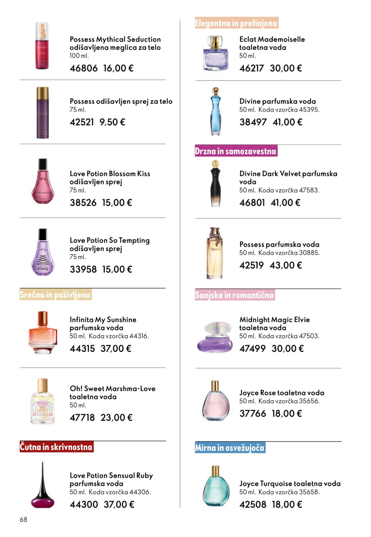 Stran 68. Oriflame kataloga - April 2026 od 25.03.2026.