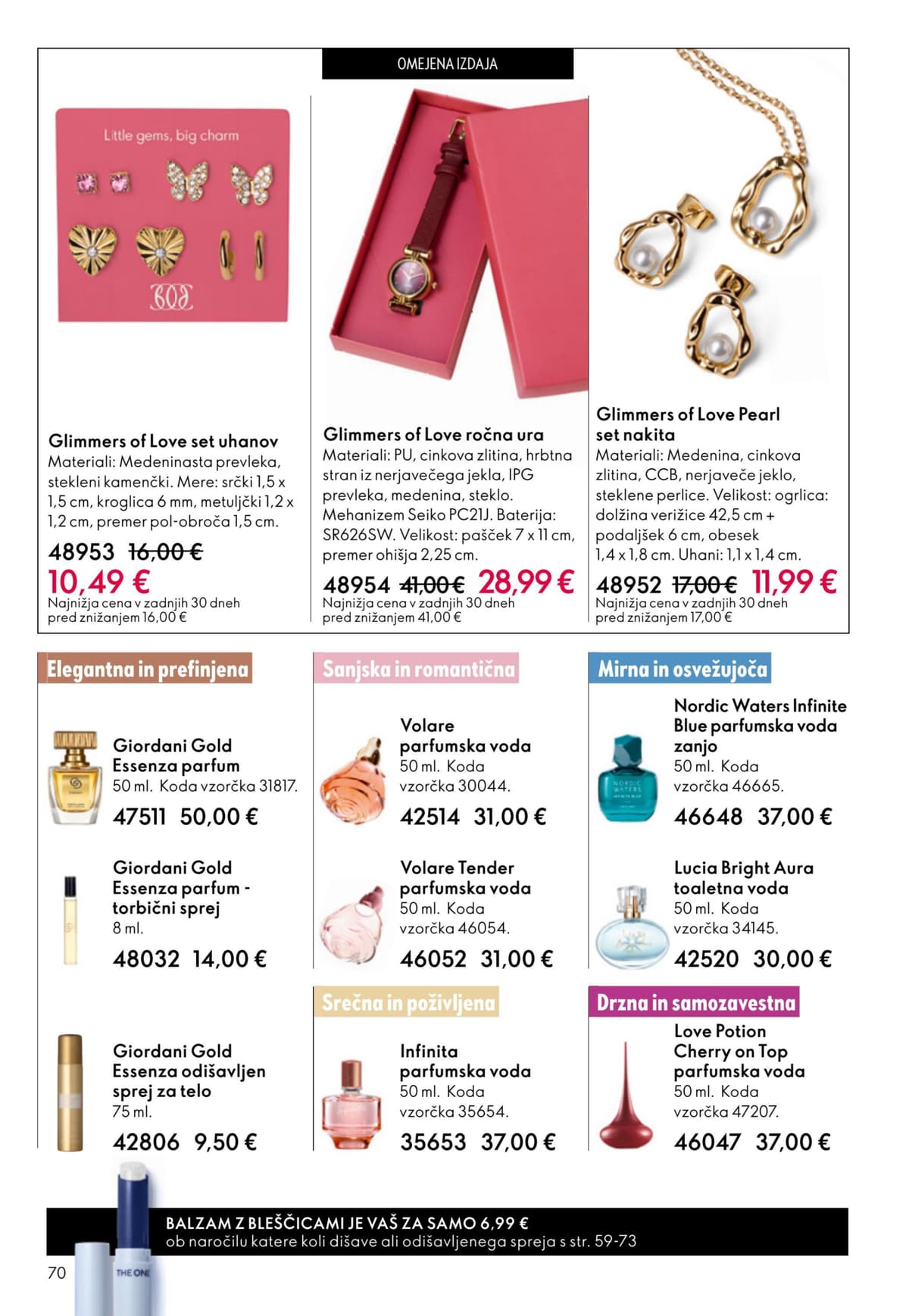 Stran 70. Oriflame kataloga - Akcijska Ponudba od 17.04.2026.