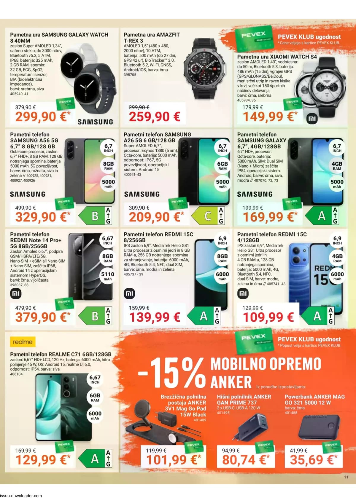 Stran 11. Pevex kataloga - Akcijska ponudba od 03.03.2026.
