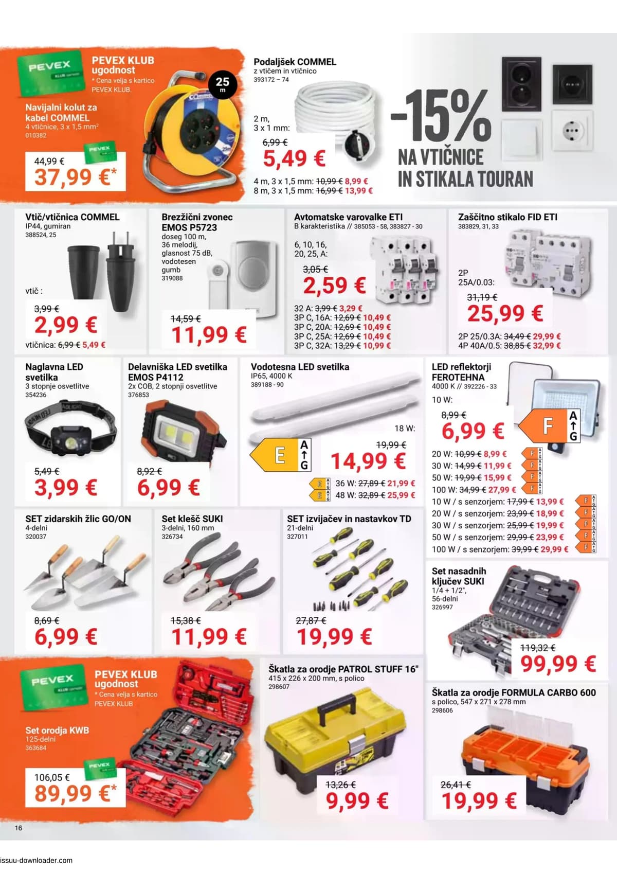 Stran 16. Pevex kataloga - Akcijska ponudba od 03.03.2026.