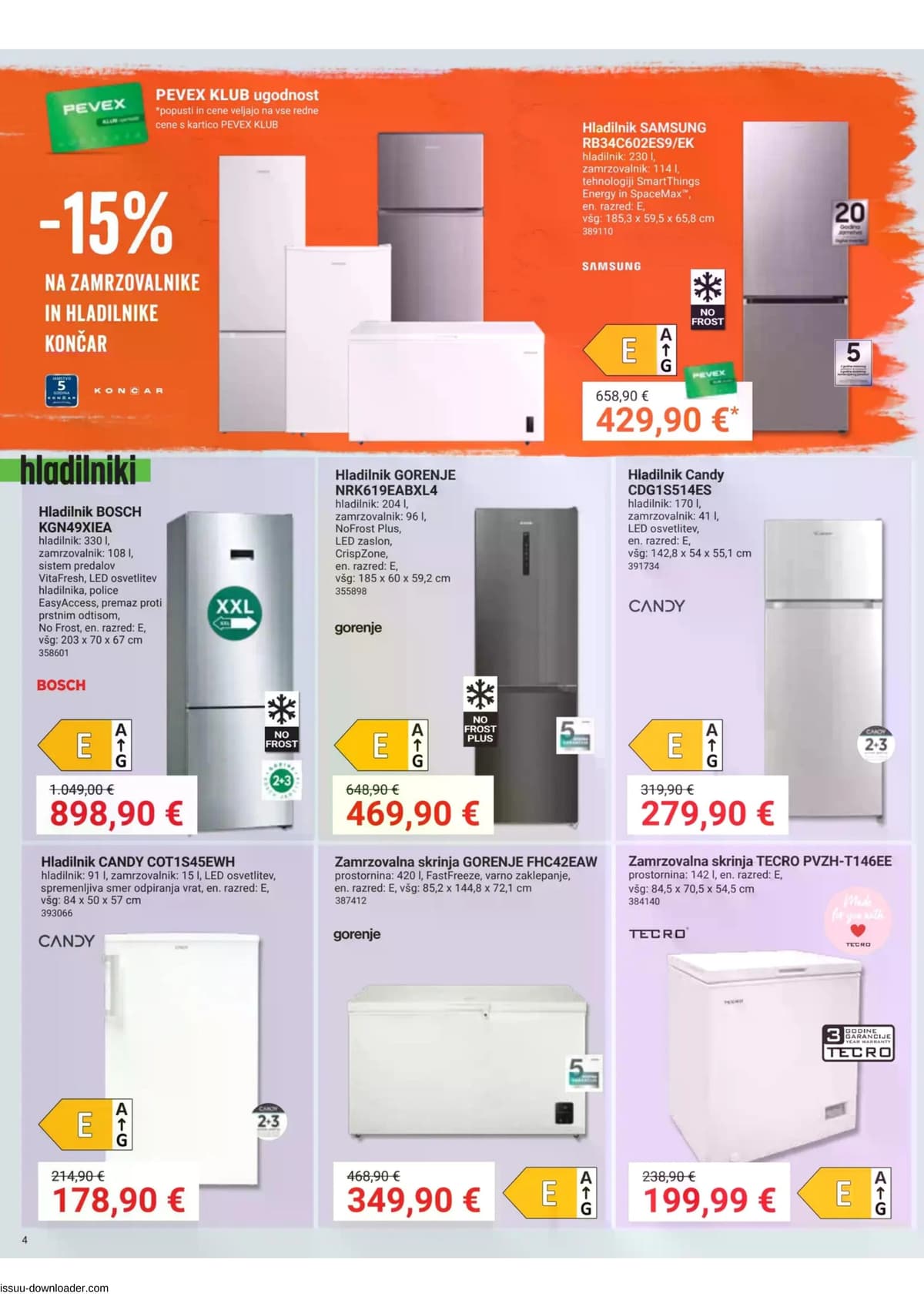 Stran 4. Pevex kataloga - Akcijska ponudba od 03.03.2026.
