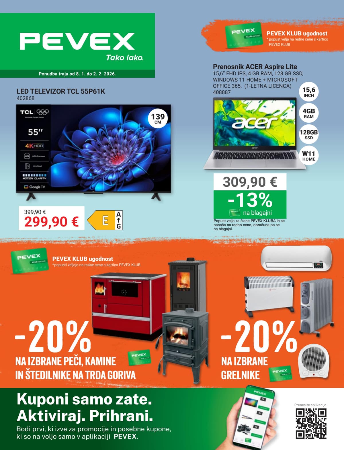 Stran 1. Pevex kataloga - Januar 2026 od 24.02.2026.