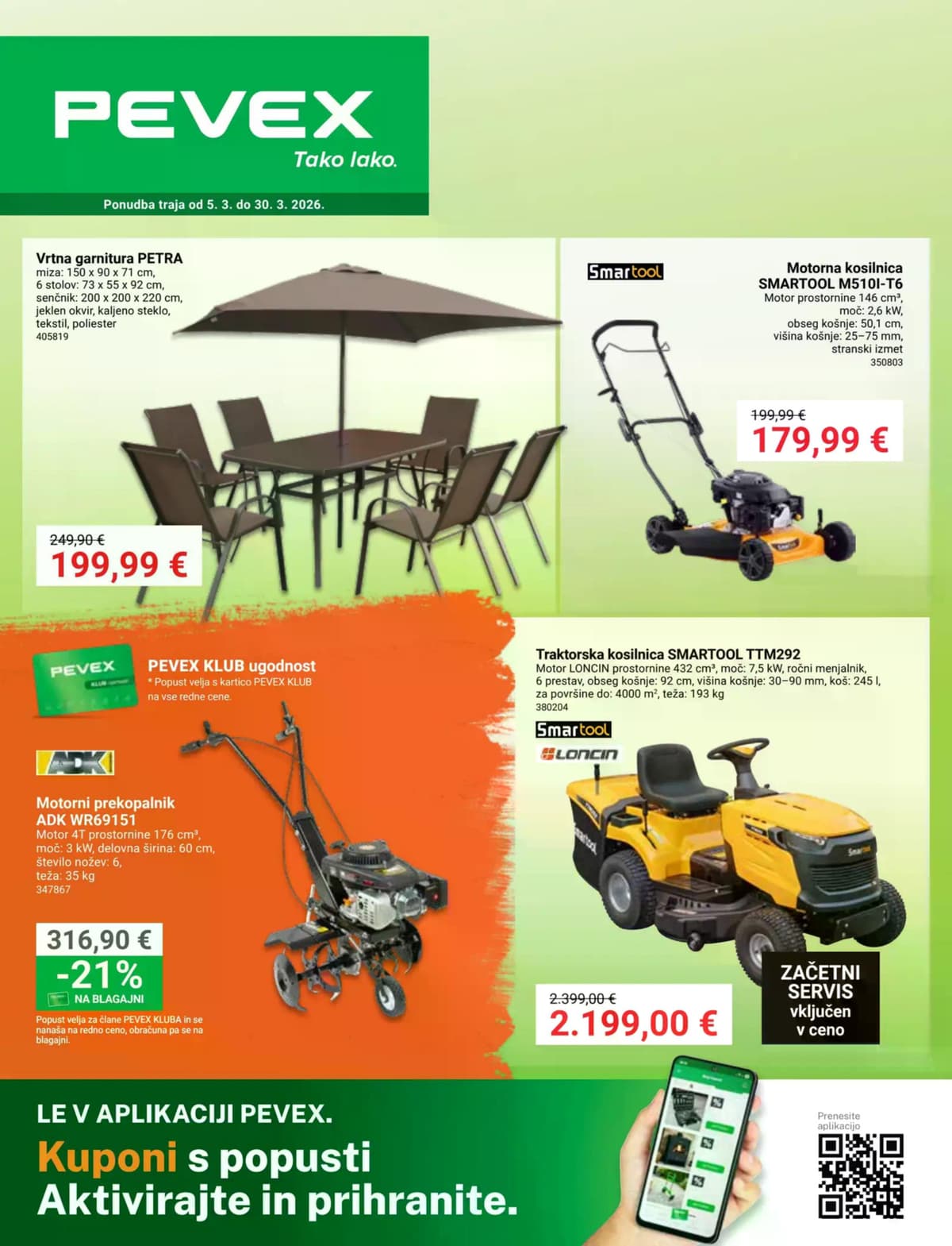 Stran 1. Pevex kataloga - Marec 2026