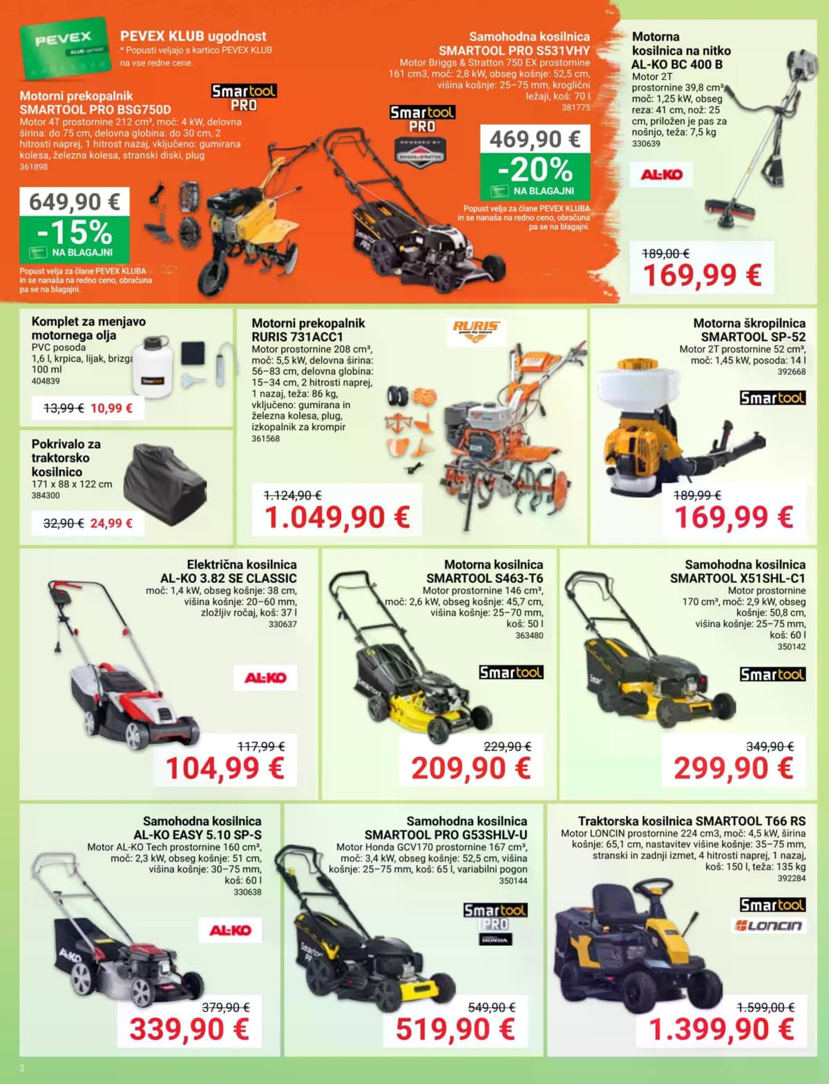 Stran 2. Pevex kataloga - Marec 2026 od 10.03.2026.