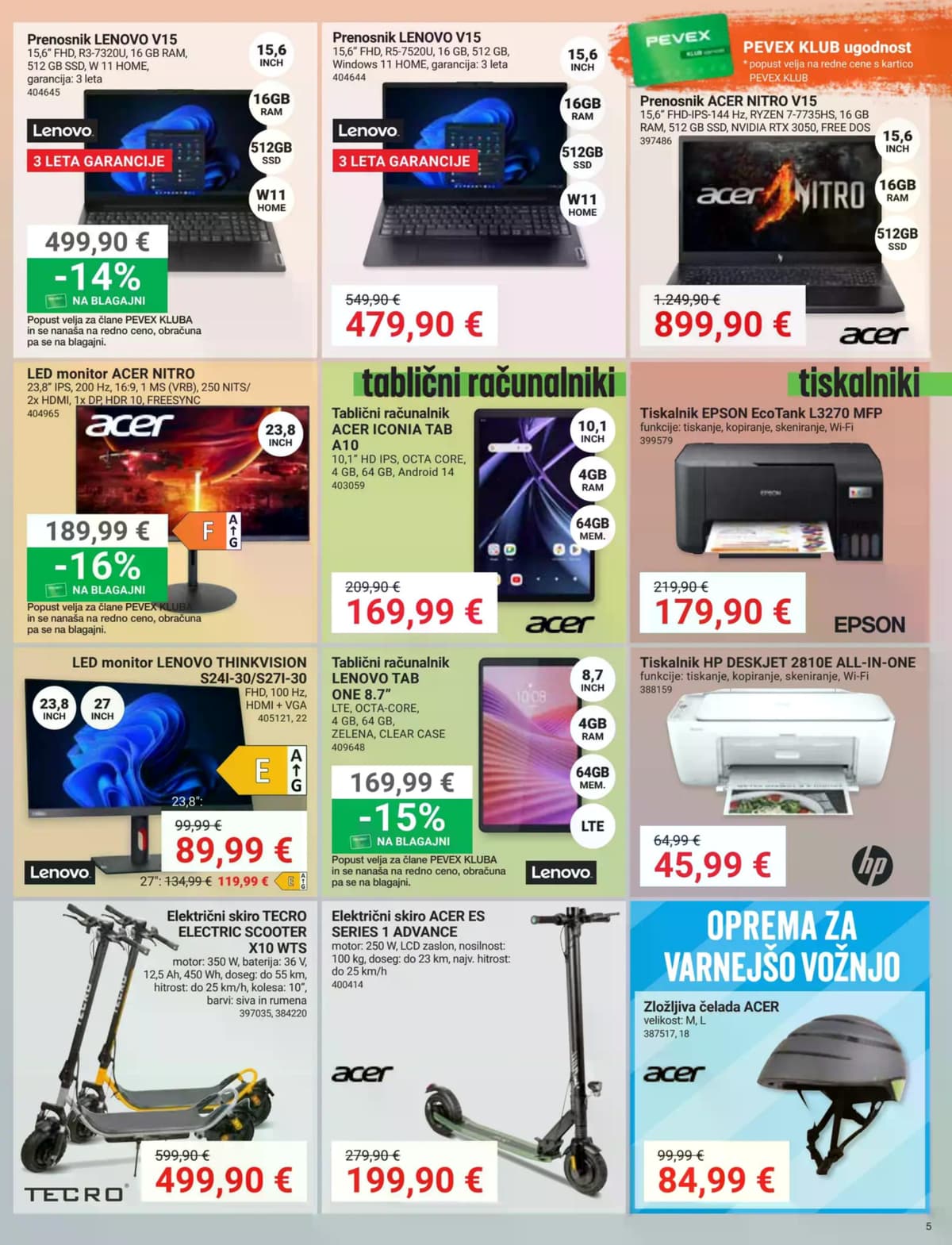 Stran 5. Pevex kataloga - Marec 2026 od 10.03.2026.