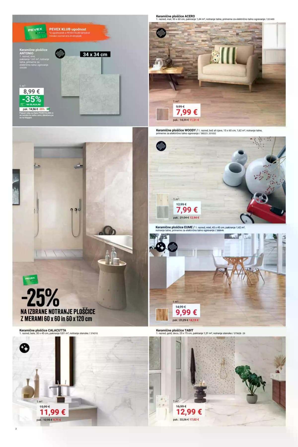 Stran 2. Pevex kataloga - Opremanje Marec 2026