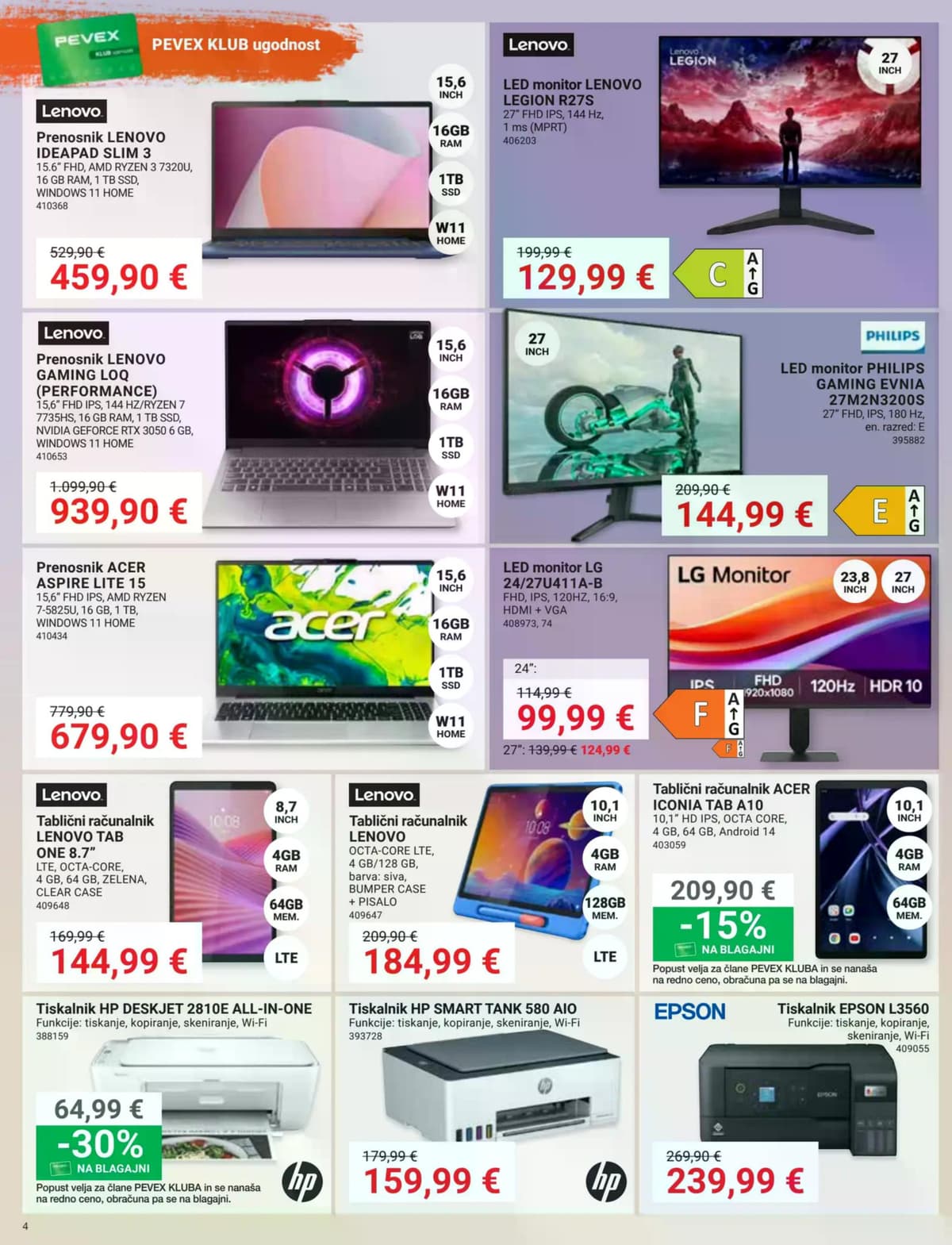 Stran 4. Pevex kataloga - April 2026