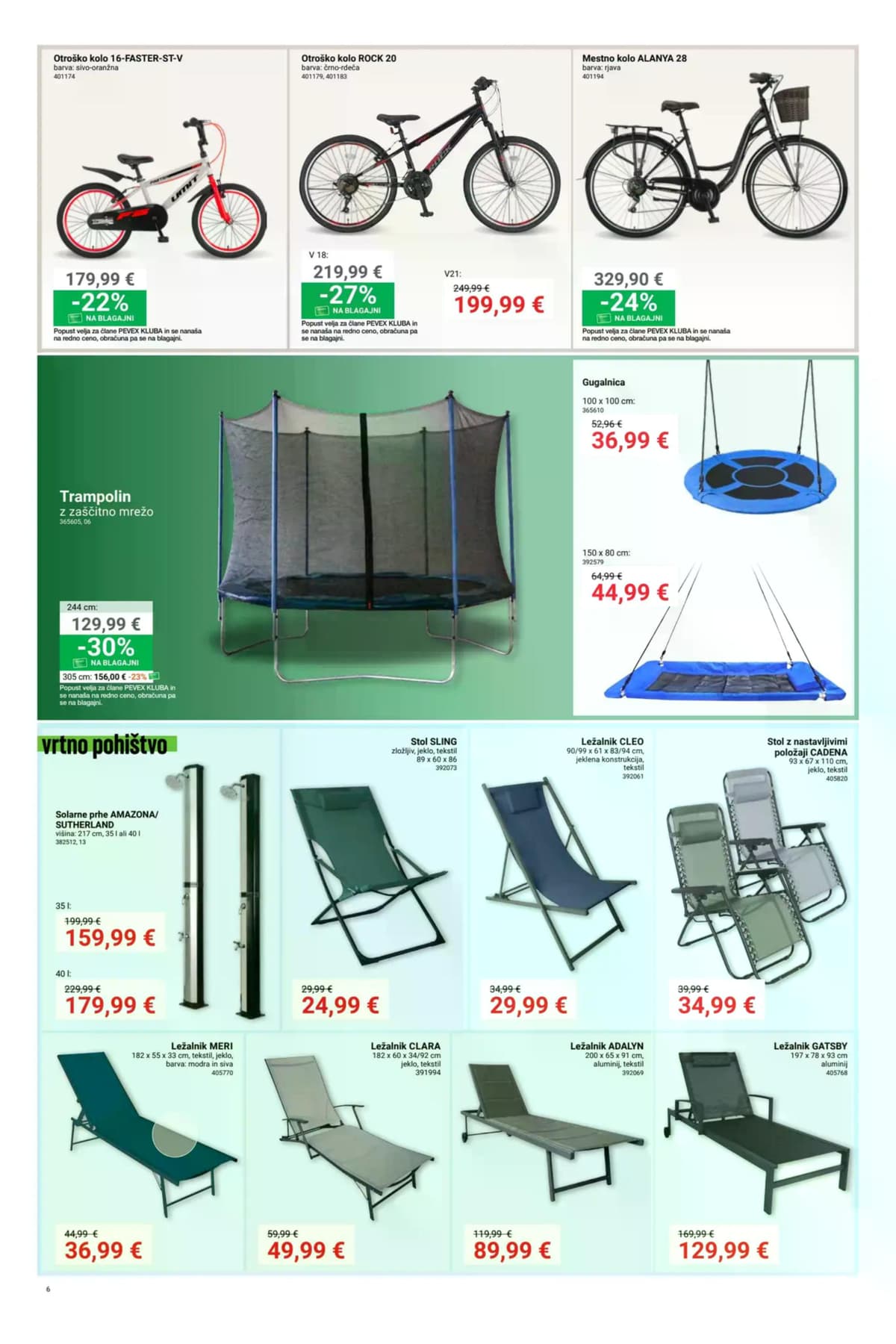 Stran 6. Pevex kataloga - Rekreacija in žar od 16.04.2026.