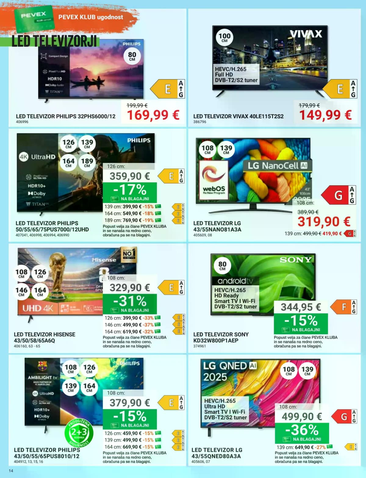 Stran 14. Pevex kataloga - Maj 2026 od 05.05.2026.
