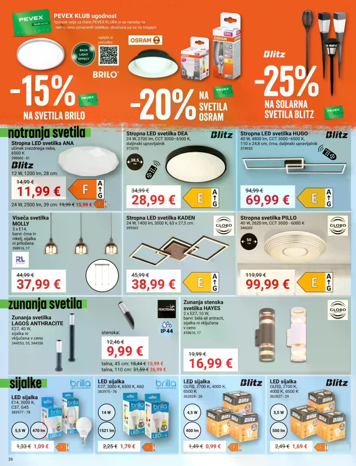Stran 26. Pevex kataloga - Maj 2026 od 05.05.2026.