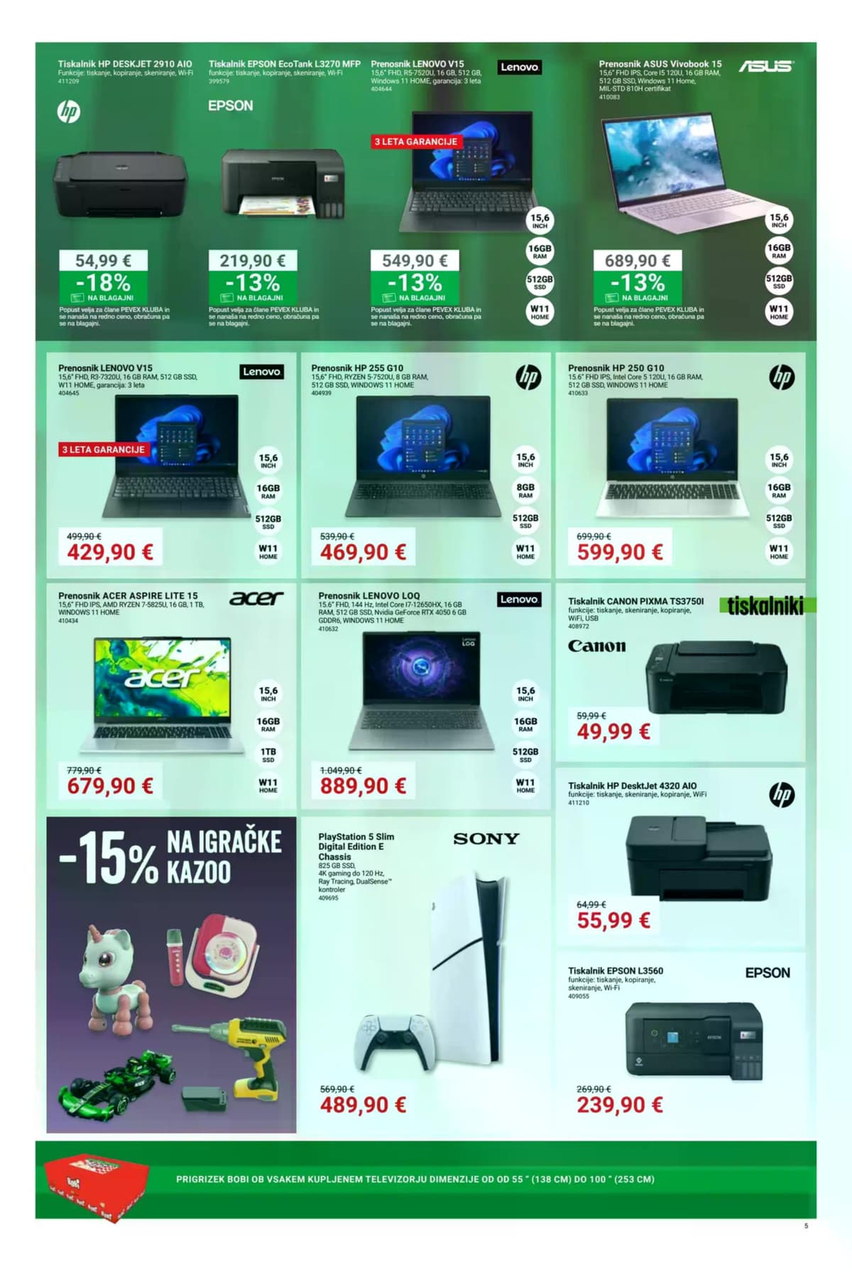 Stran 5. Pevex kataloga - Tehnika