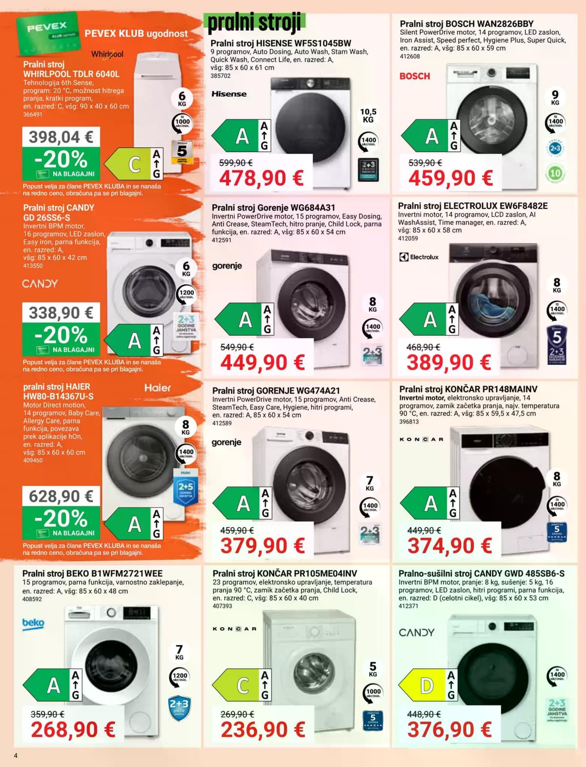Stran 4. Pevex kataloga - Vroče cene peči in drv od 23.07.2026