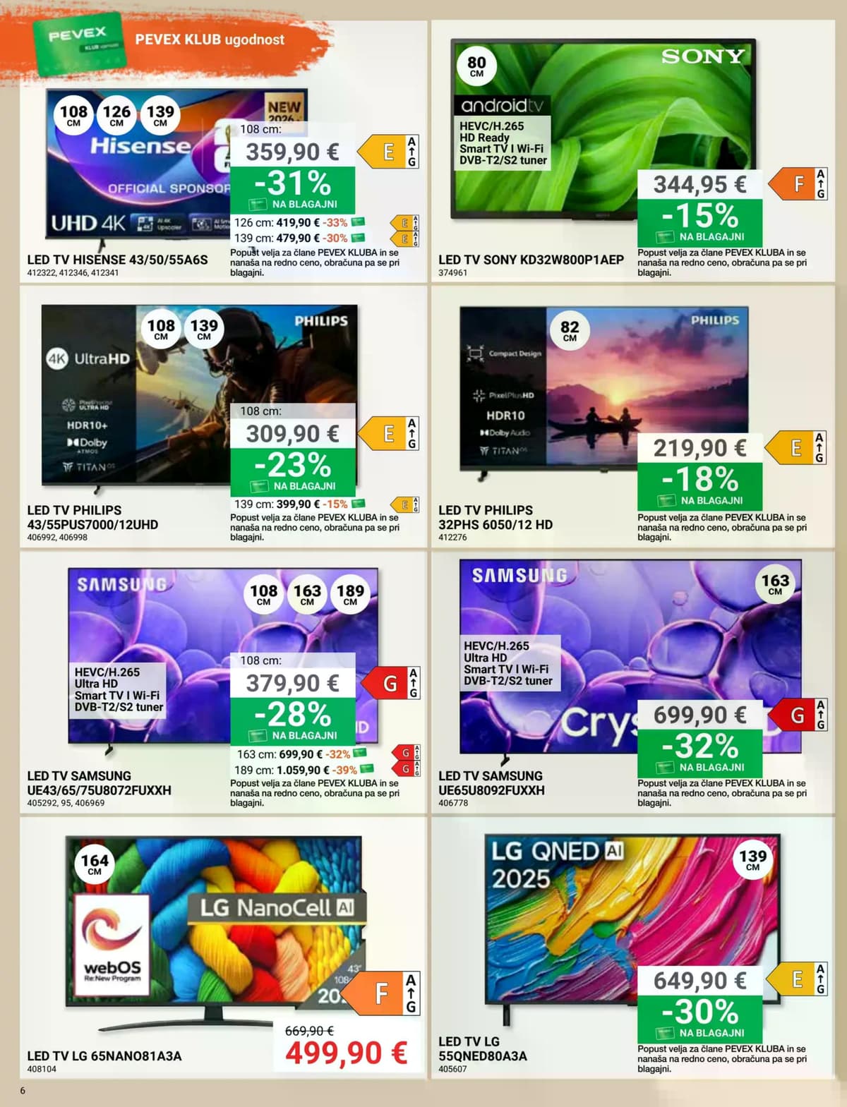 Stran 6. Pevex kataloga - Vroče cene peči in drv od 23.07.2026
