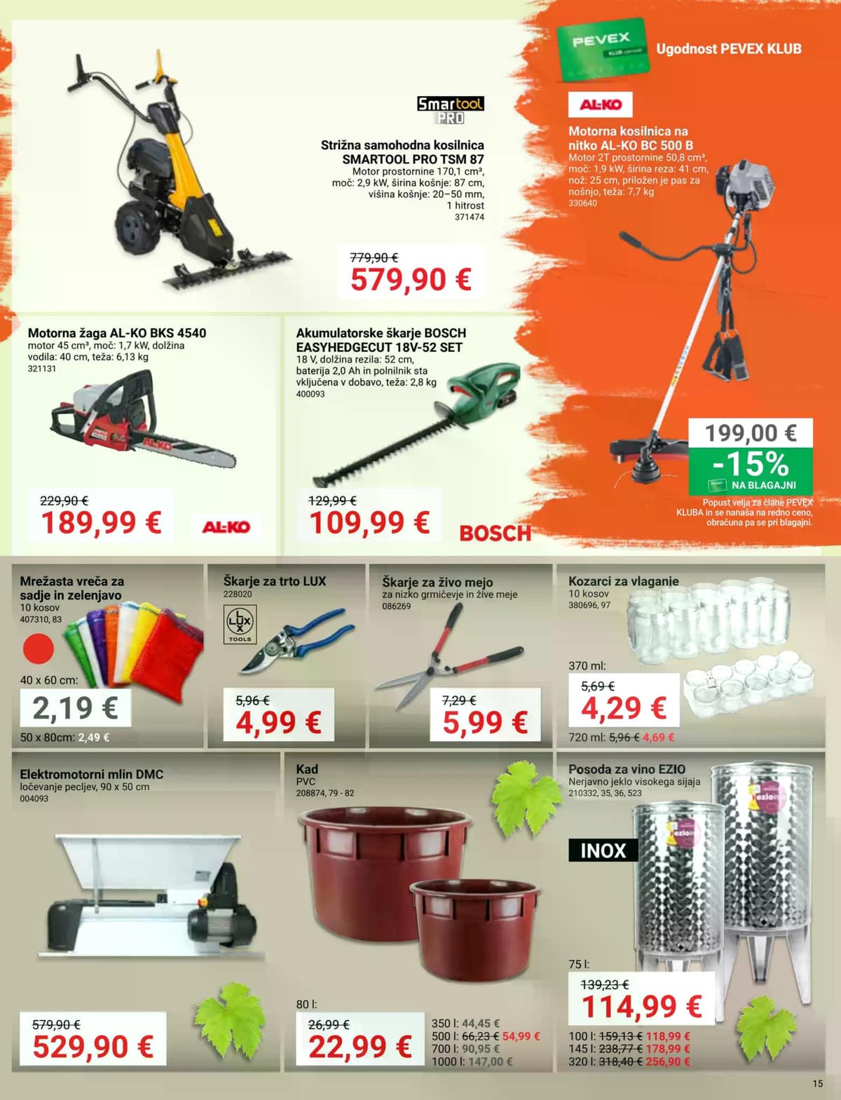 Stran 15. Pevex kataloga - Vroče cene peči in drv od 23.07.2026