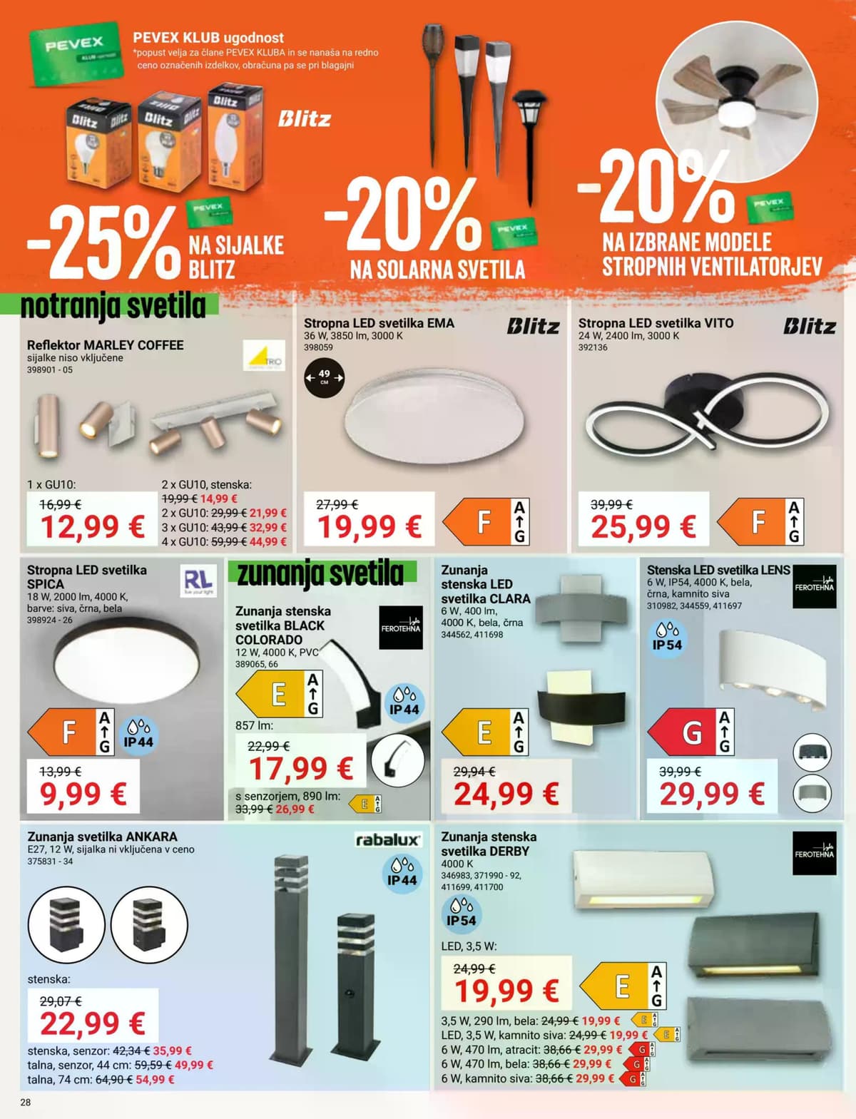 Stran 28. Pevex kataloga - Vroče cene peči in drv od 23.07.2026