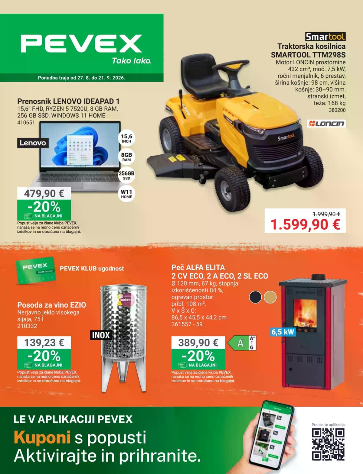 Pevex katalog od 08/27/2026 - September 2026
