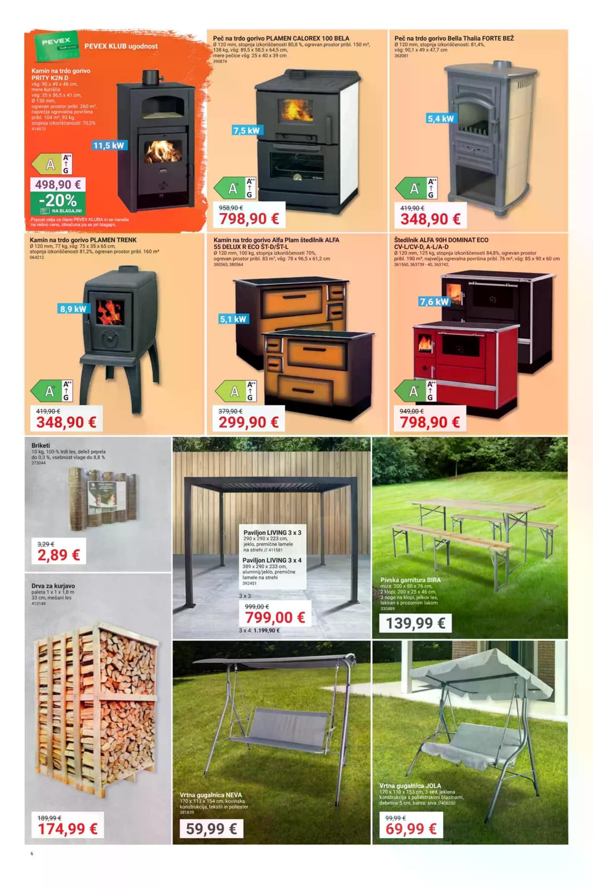 Stran 6. Pevex kataloga - Opremljanje