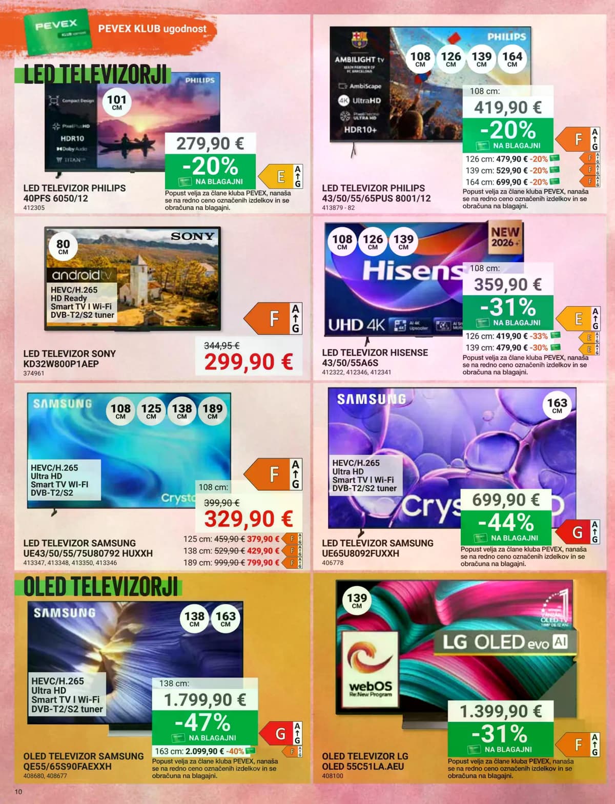 Stran 10. Pevex kataloga - Oktober 2026 od 25.09.2026.