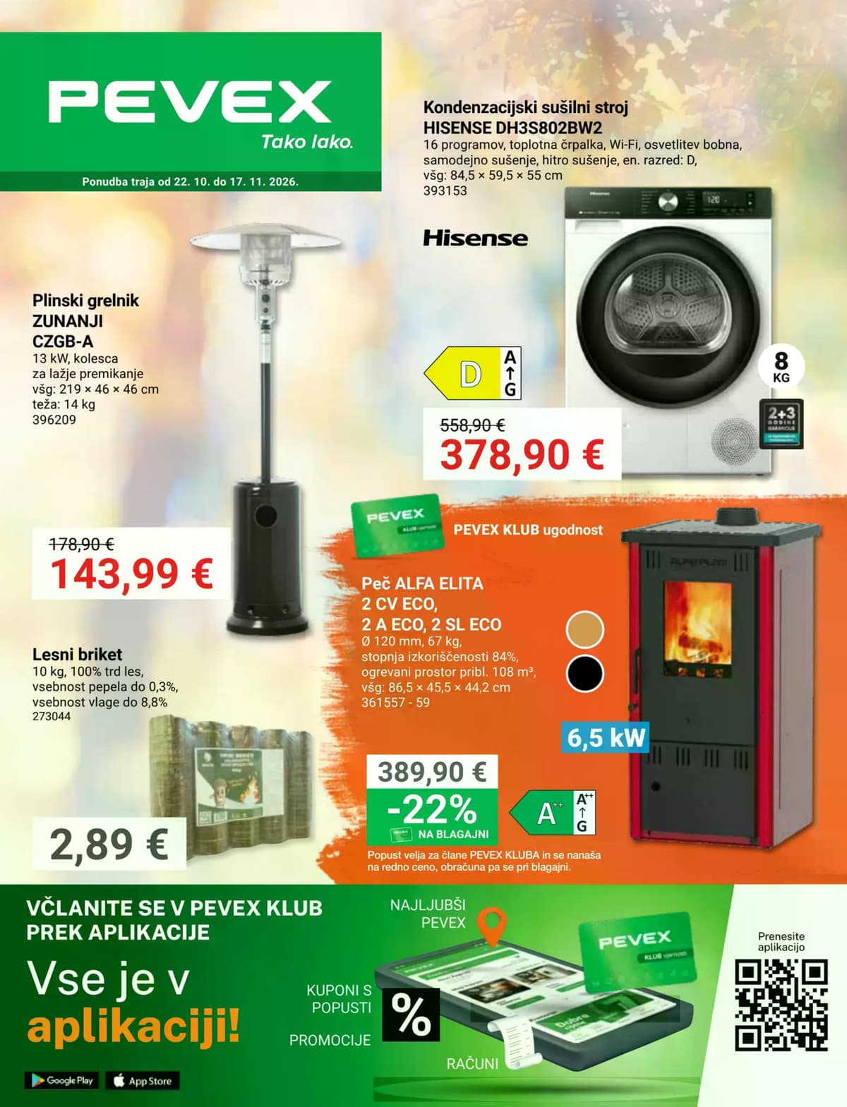 Stran 1. Pevex kataloga - Akcijska Ponudba od 24.10.2026.
