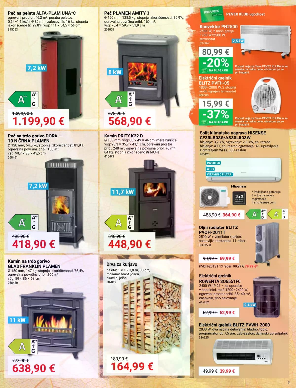 Stran 3. Pevex kataloga - Akcijska Ponudba od 24.10.2026.