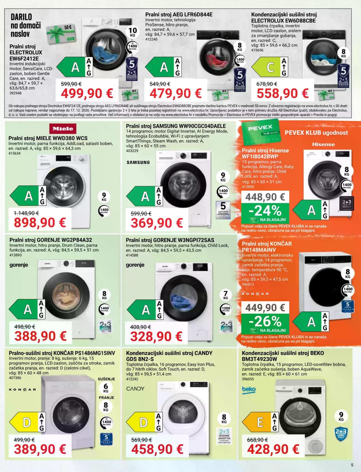 Stran 5. Pevex kataloga - Akcijska Ponudba od 24.10.2026.