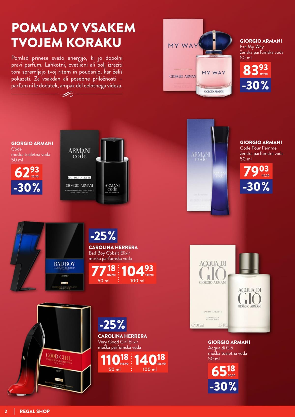 Stran 2. Regal Shop kataloga - April 2026