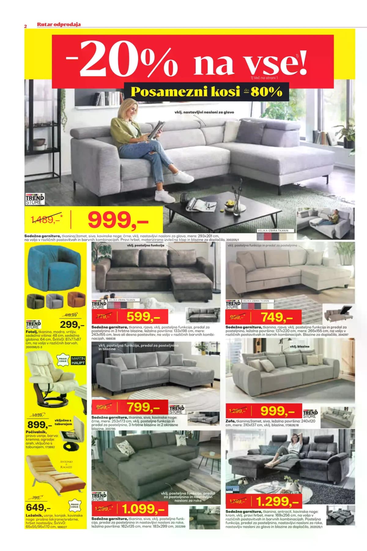 Stran 2. Rutar kataloga - Odprodaja od 03.03.2026.