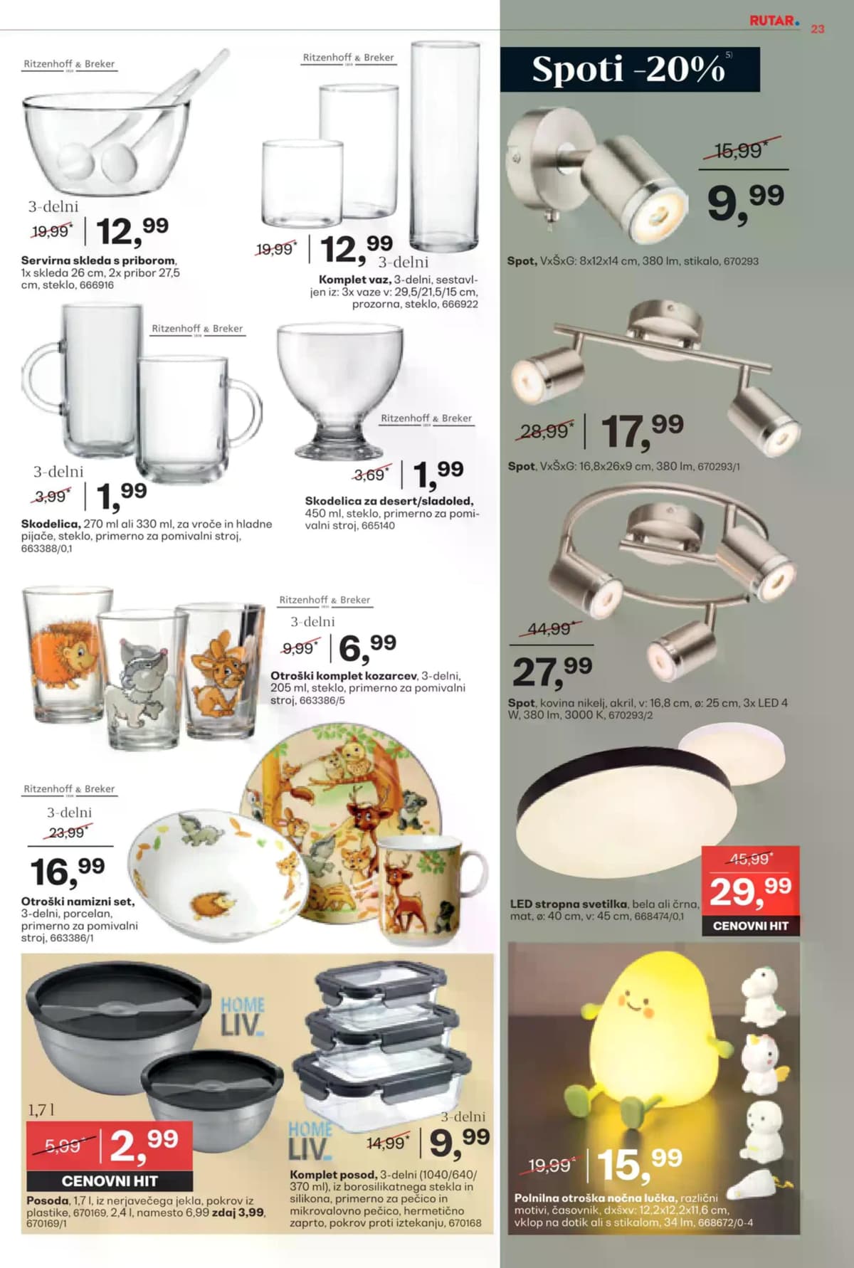 Stran 23. Rutar kataloga - Akcijska Ponudba