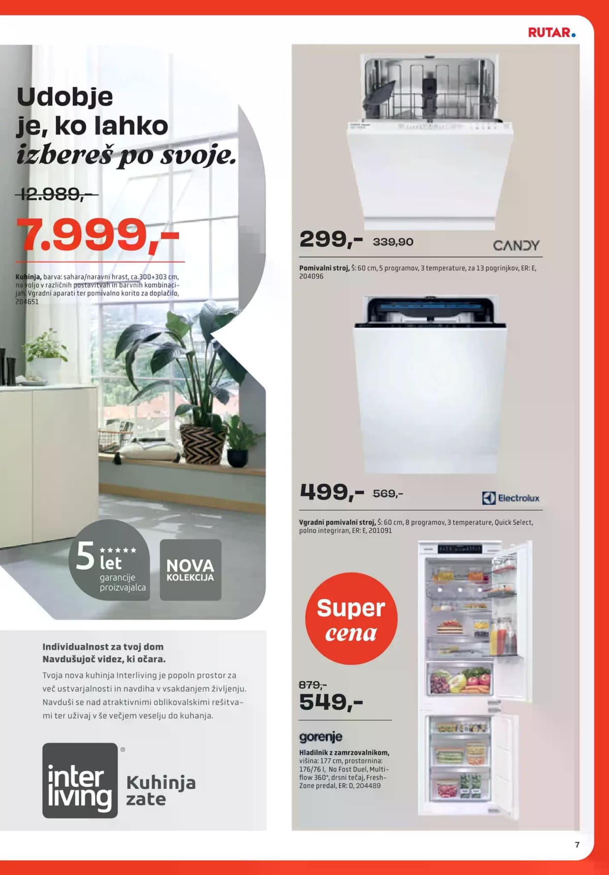 Stran 7. Rutar kataloga - Dom udobja -20% na skoraj vse od 01.10.2026.