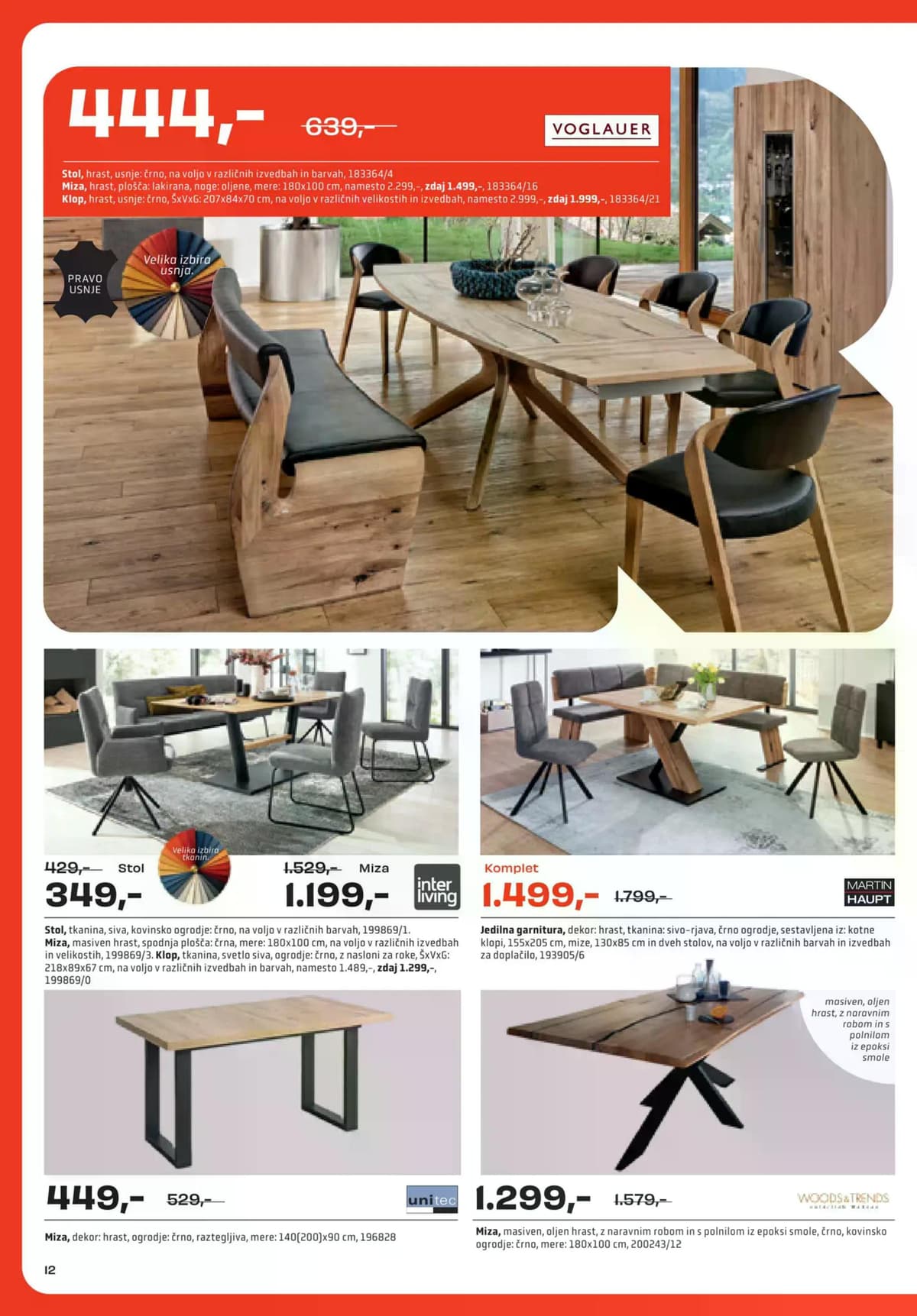 Stran 12. Rutar kataloga - Dom udobja -20% na skoraj vse od 01.10.2026.