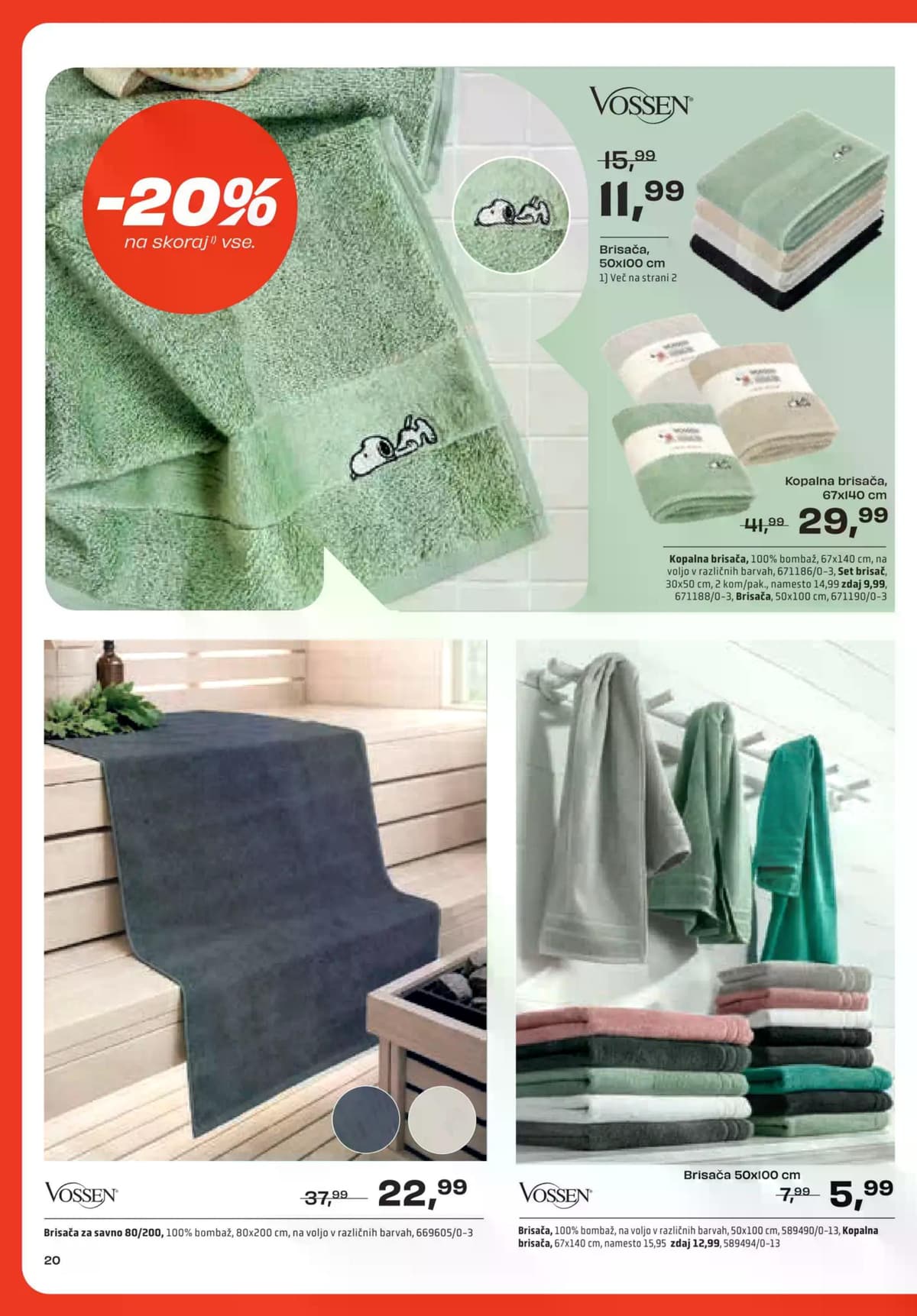 Stran 20. Rutar kataloga - Dom udobja -20% na skoraj vse od 01.10.2026.