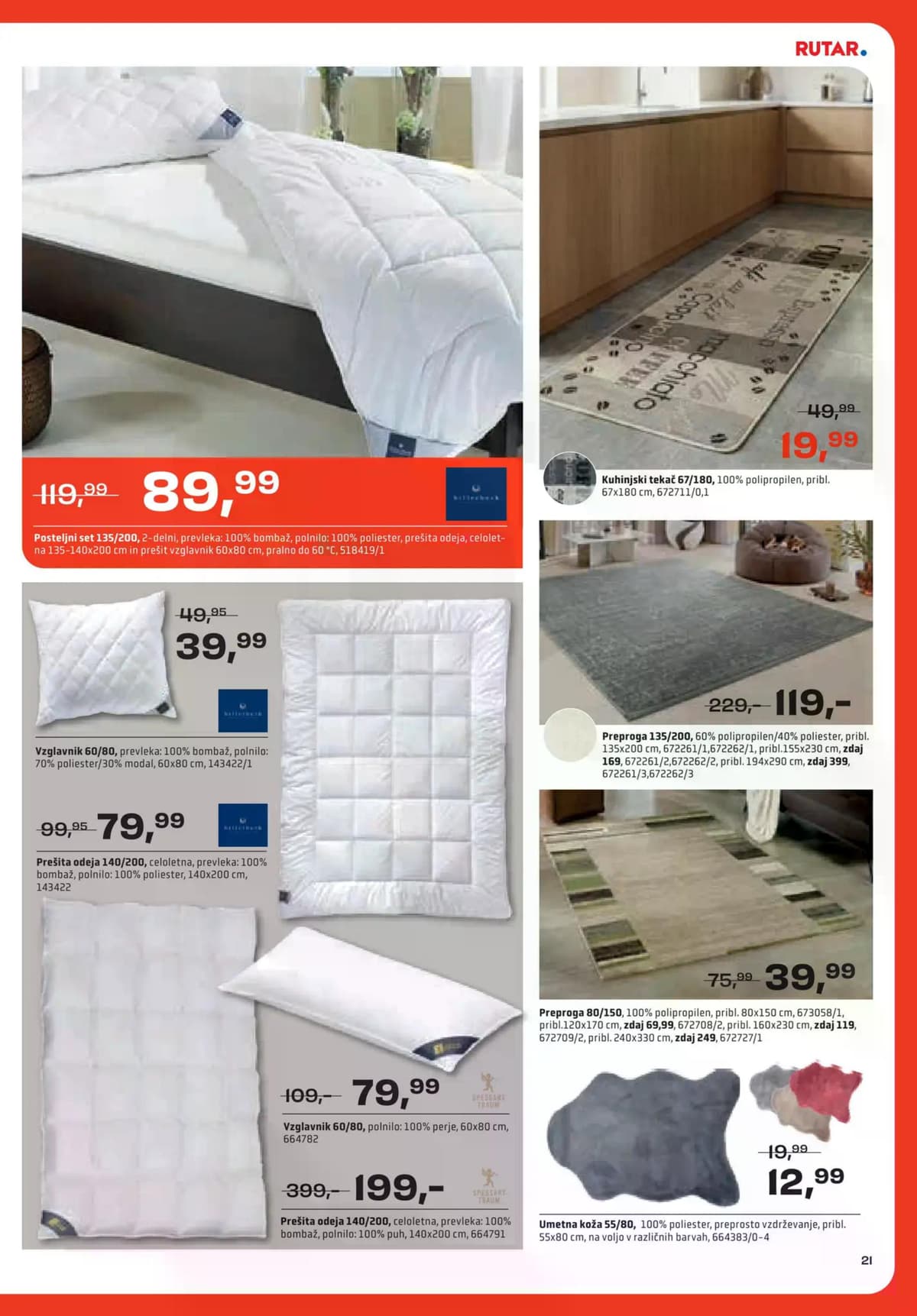Stran 21. Rutar kataloga - Dom udobja -20% na skoraj vse od 01.10.2026.