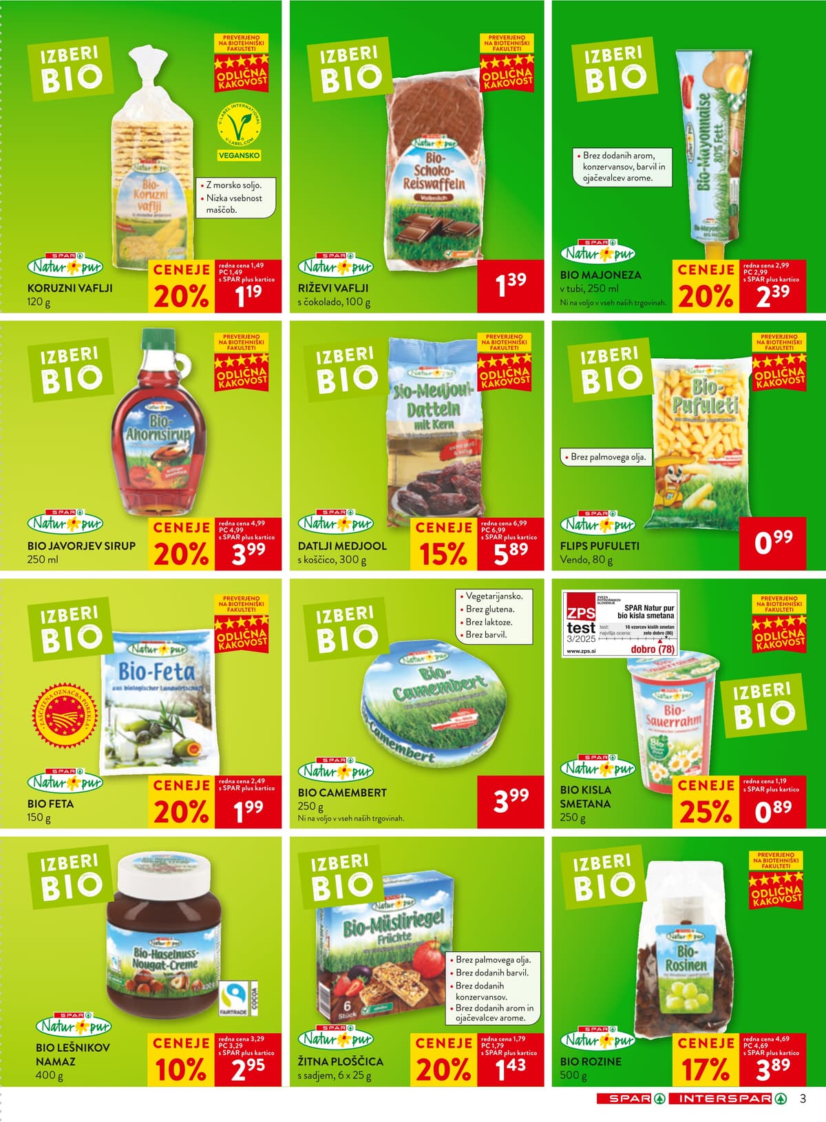 Stran 3. Spar kataloga - Akcijska ponudba od 01.03.2026.