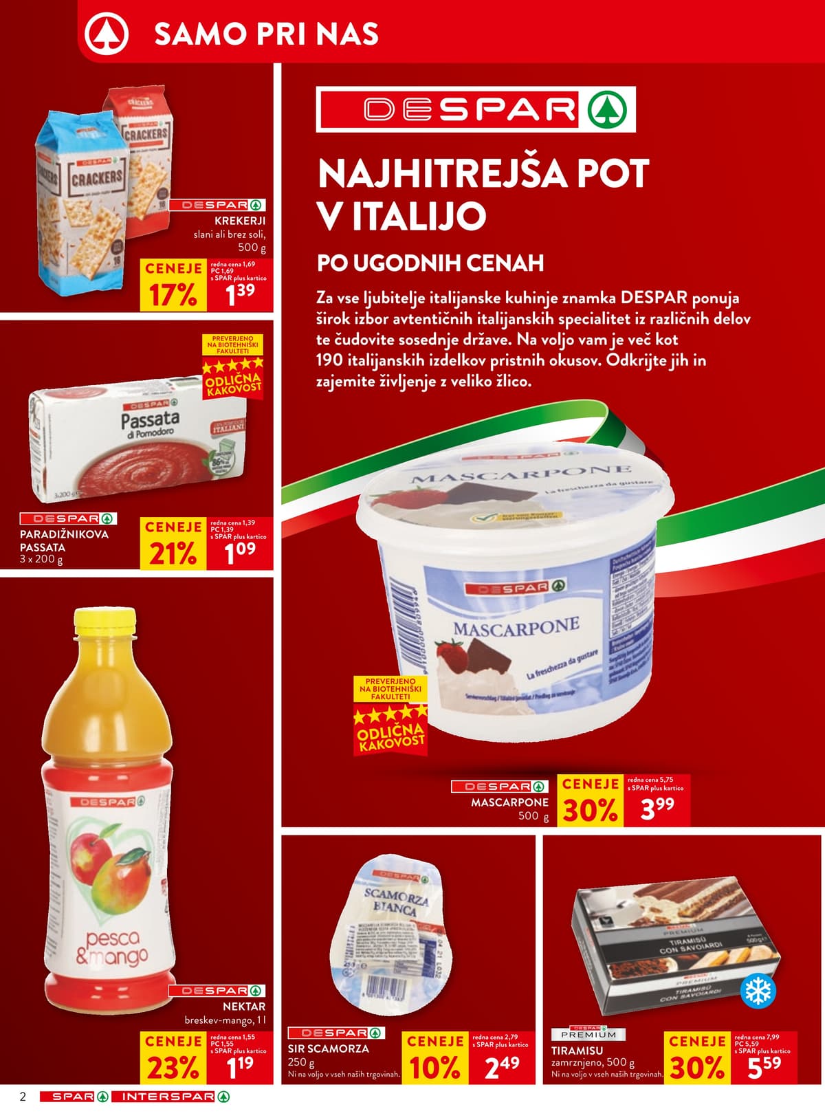 Stran 2. Spar kataloga - Akcijska ponudba od 02.03.2026.