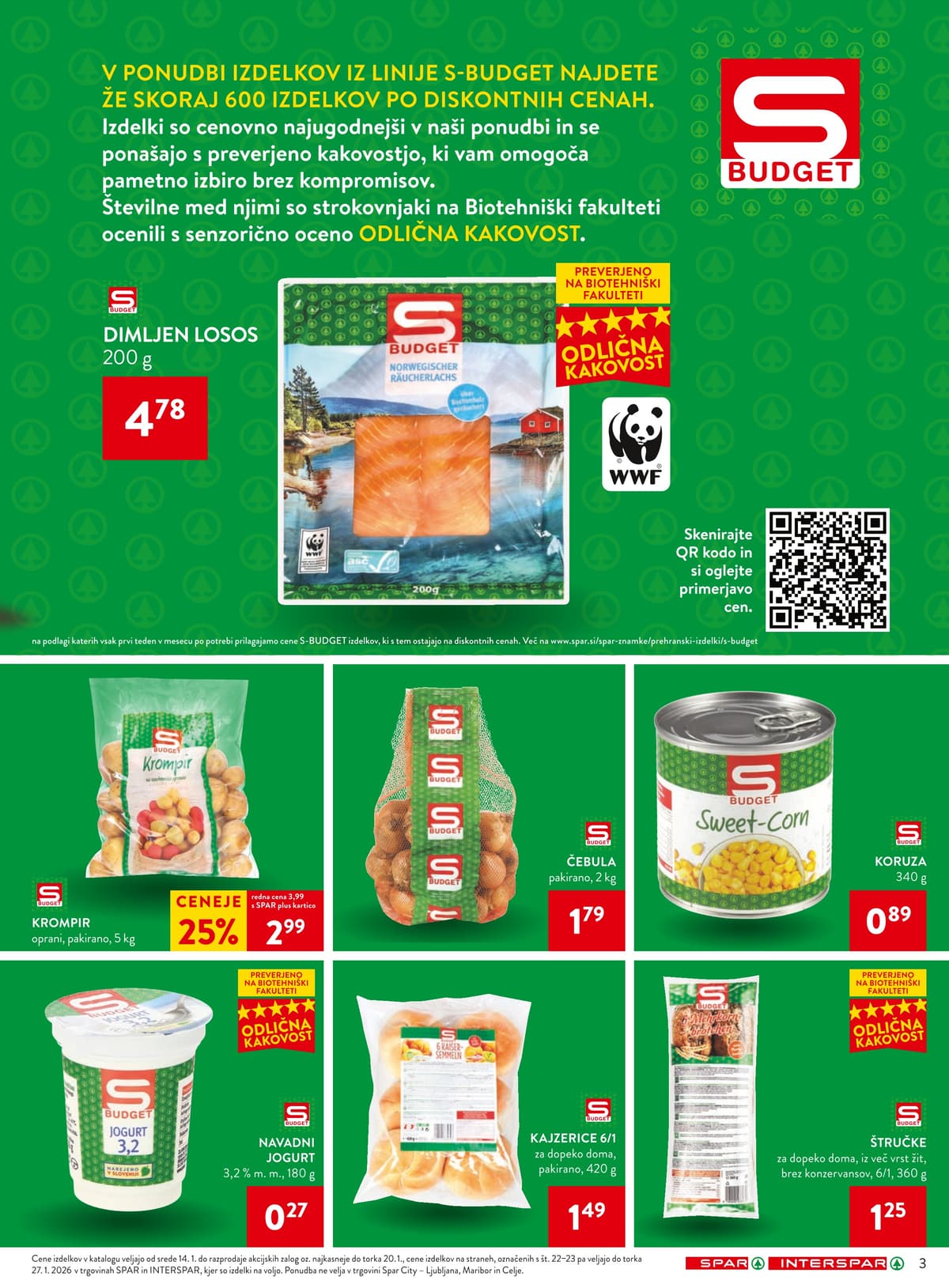 Stran 3. Spar kataloga - Akcijska ponudba od 01.03.2026.