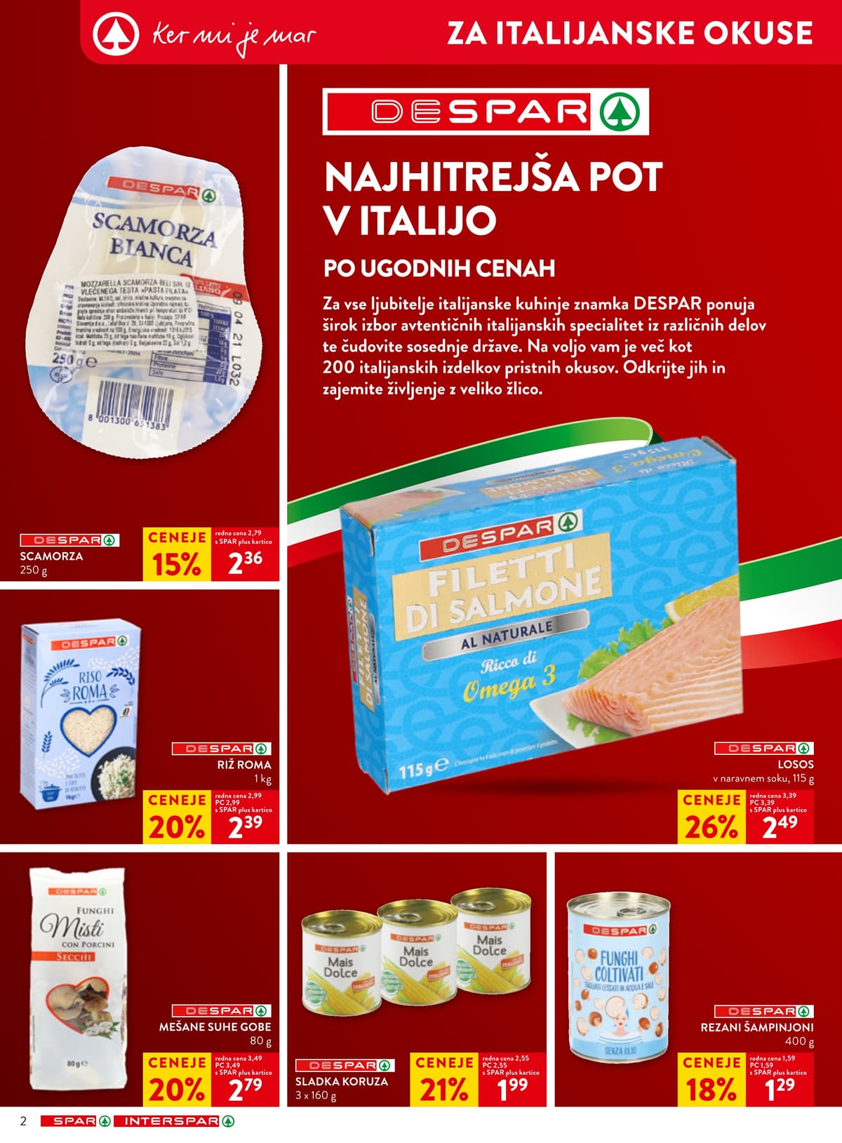 Stran 2. Spar kataloga - Akcijska Ponudba od 18.02.2026.