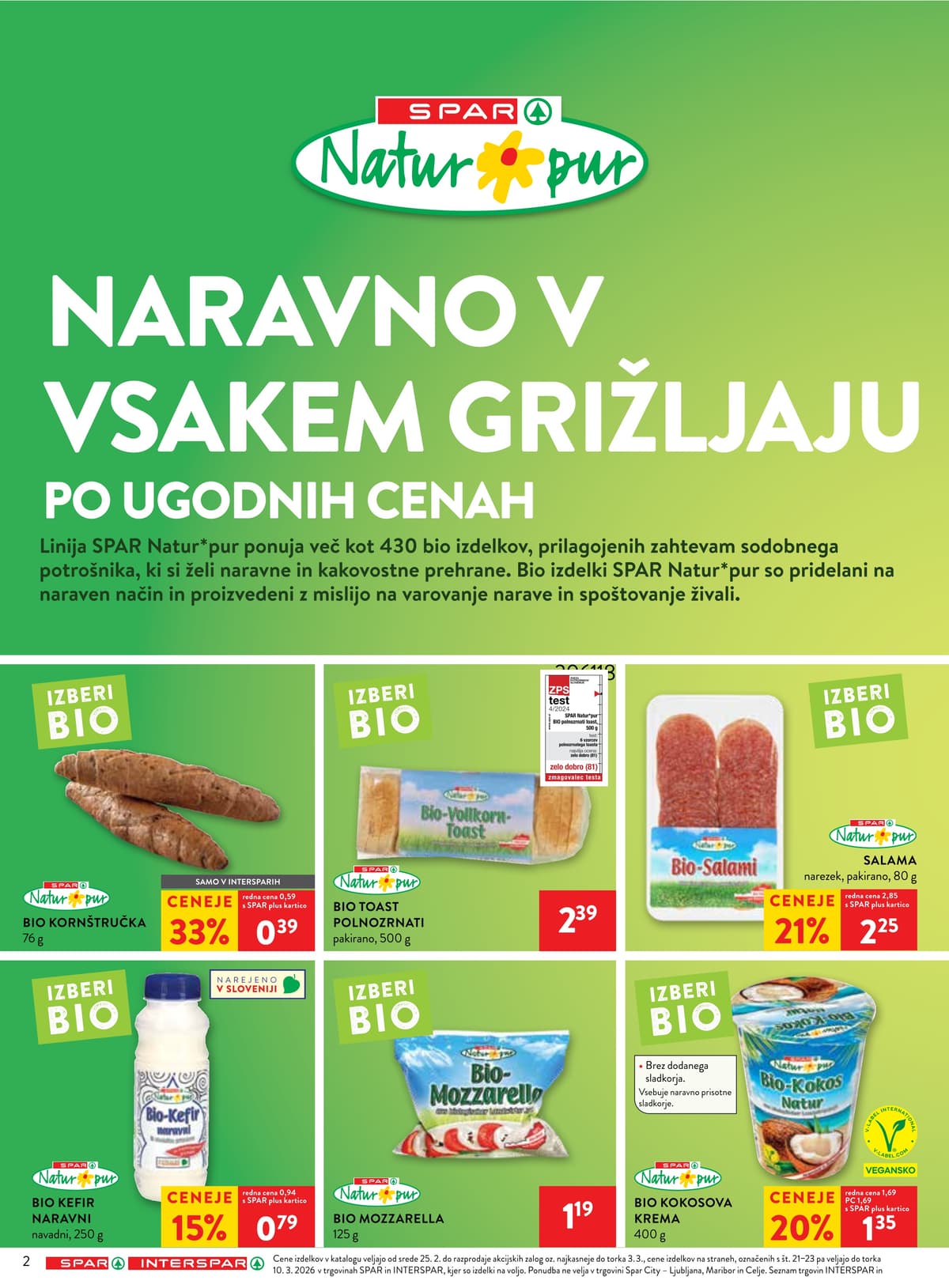 Stran 2. Spar kataloga - Akcijska Ponudba od 22.02.2026.