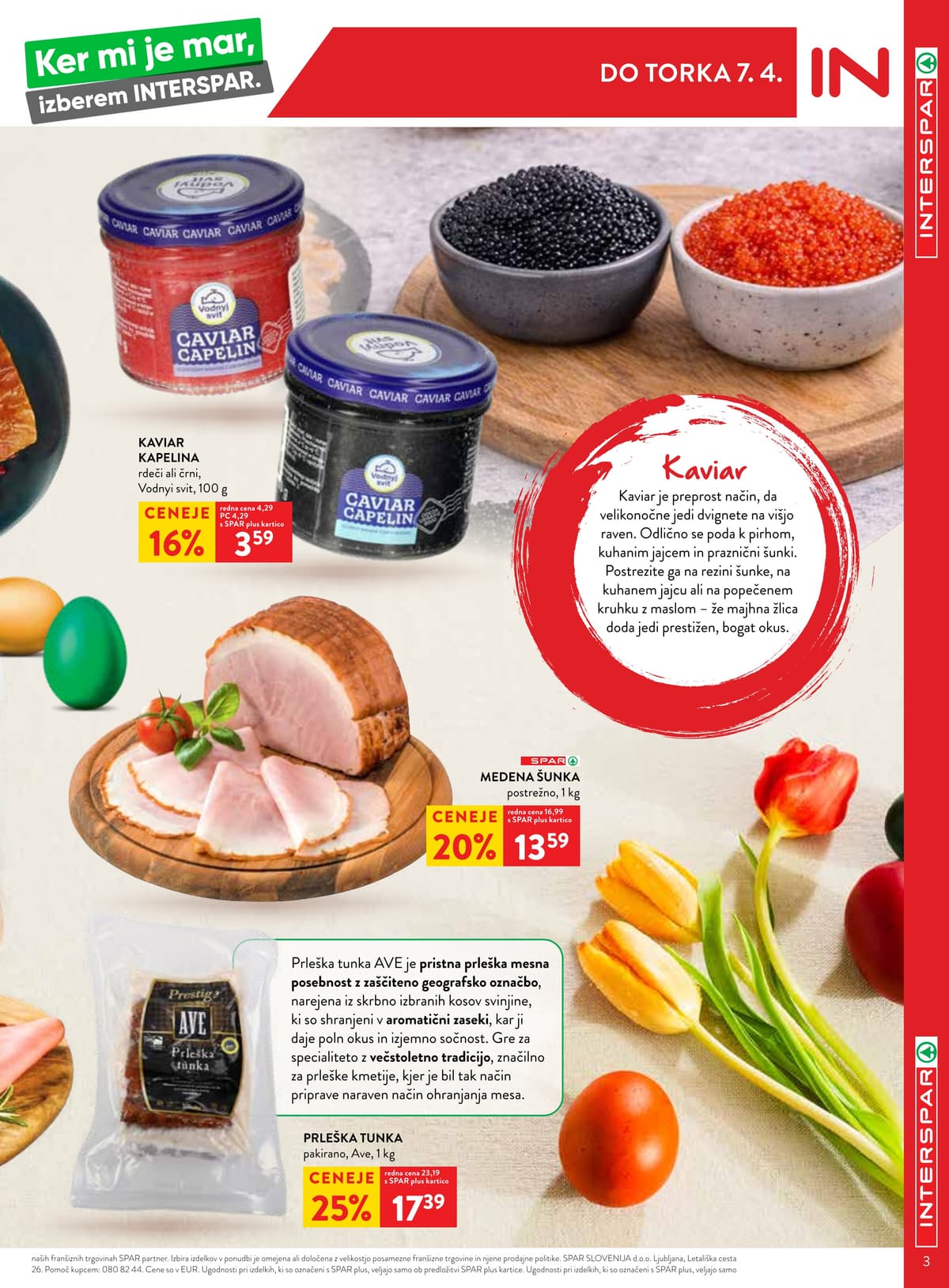 Stran 3. Spar kataloga - Interspar Ponudba od 29.03.2026.