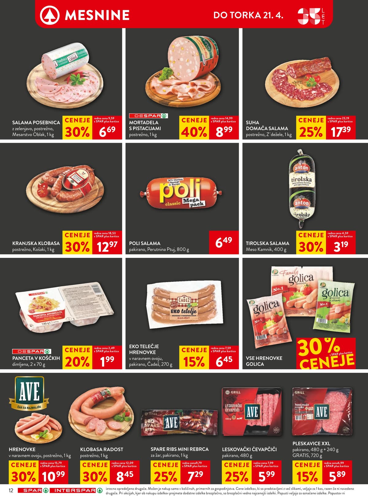 Stran 12. Spar kataloga - Akcijska Ponudba od 12.04.2026.